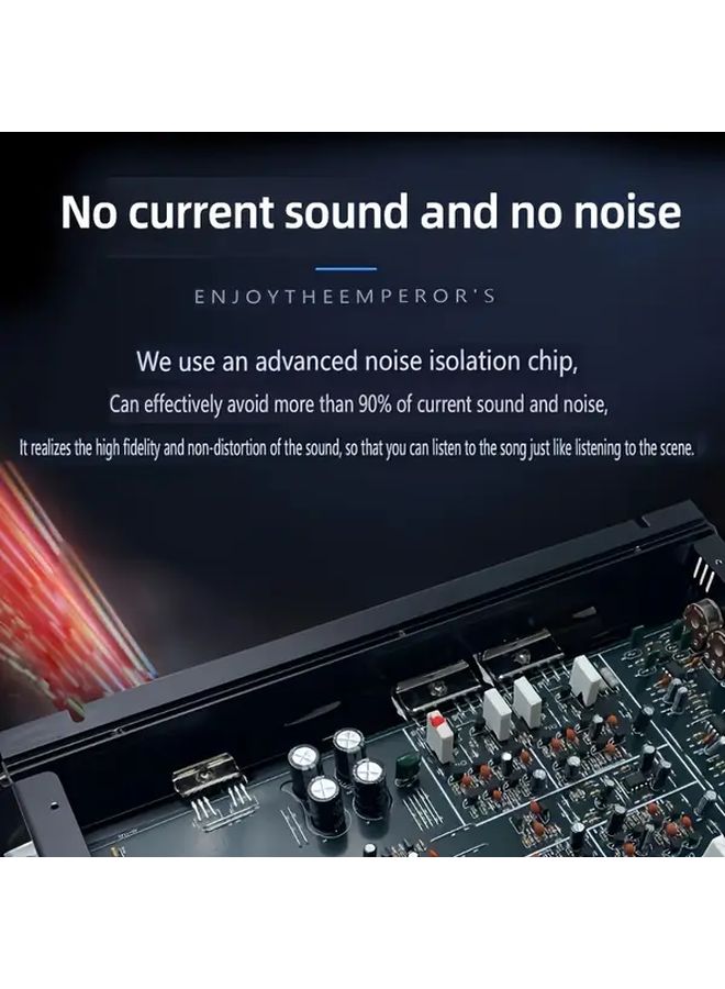 C 286 7800W Max 4 Channel Car Audio Amplifier Bass Enhancement 360 Surround Sound - Image 4